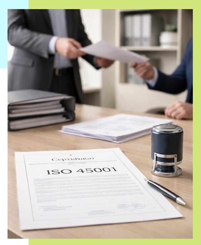 Сертификат ISO 45001 в Апшеронске под ключ от 46116 р. | Сертэкс
